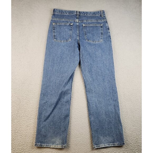 Y2K Boys Relaxed Fit Jeans Boys 18 Husky Straight Faded Adjustable Denim Pants - Picture 2 of 12